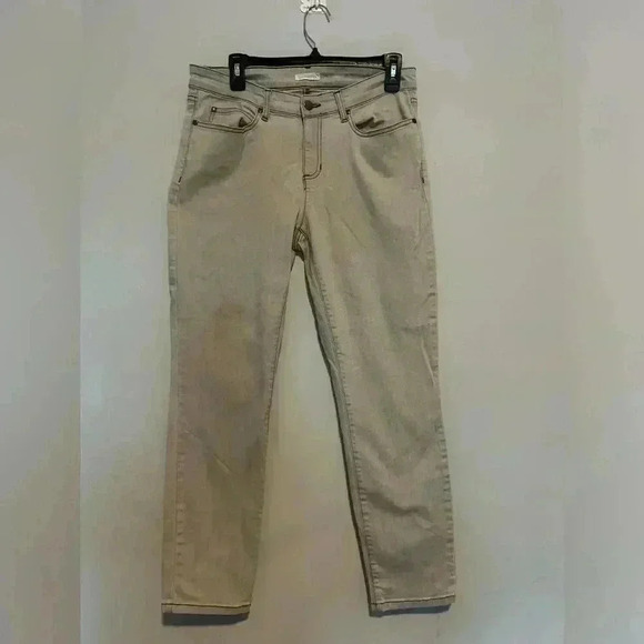 Pants - Eileen Fisher Womens Gray Skinny Crop Jeans Size 6 (Waist-30'')